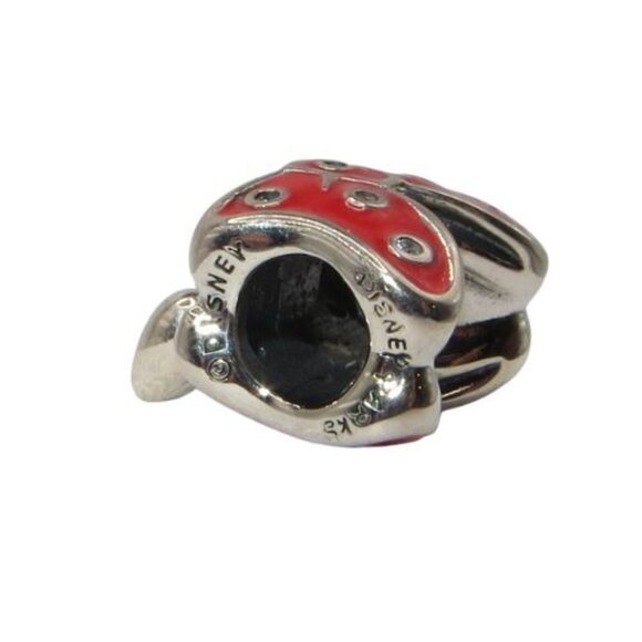 Pandora Disney Minnie Mouse Red Bow Enamel CZ & SS .925 Charm 796333EN09 - Picture 4 of 6